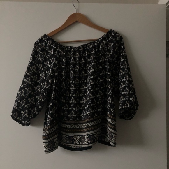 Madewell | Gardenhouse silk off-shoulder blouse - Picture 4 of 5